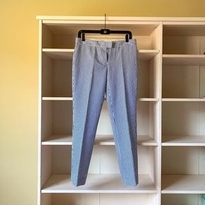 NWOT Brooks Brothers Seersucker Women's Ankle Trouser US 02
